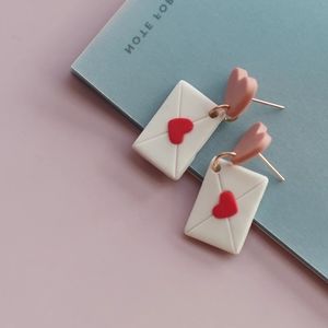3/$30 Valentine's Day Clay Envelope Earrings